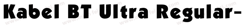 Kabel BT Ultra Regular字体转换